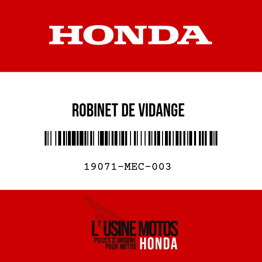 image de 19071-MEC-003 ROBINET DE VIDANGE