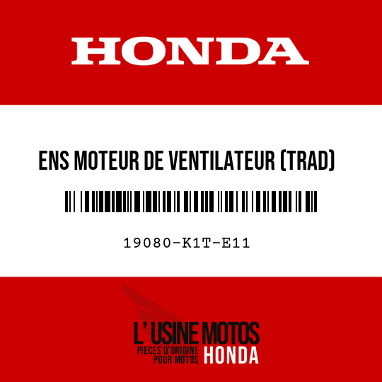 image de 19080-K1T-E11 ENS MOTEUR DE VENTILATEUR (TRAD)