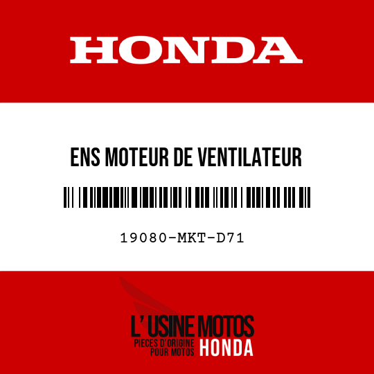 image de 19080-MKT-D71 ENS MOTEUR DE VENTILATEUR