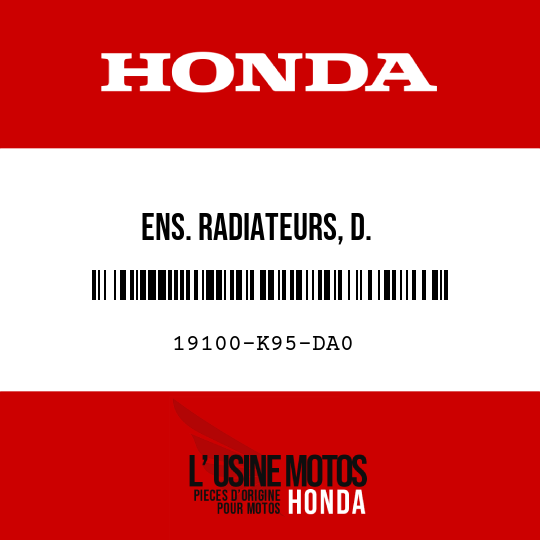 image de 19100-K95-DA0 ENS. RADIATEURS, D.