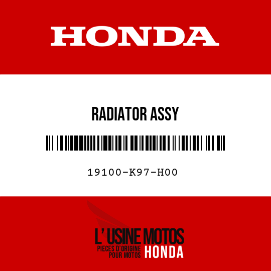 image de 19100-K97-H00 RADIATOR ASSY