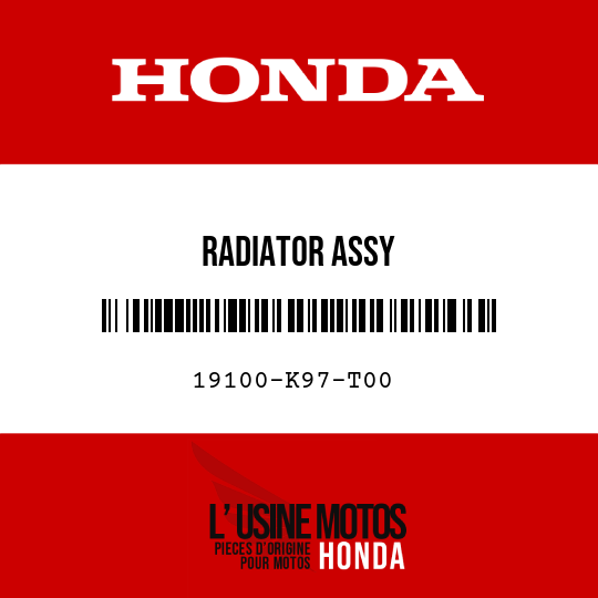 image de 19100-K97-T00 RADIATOR ASSY