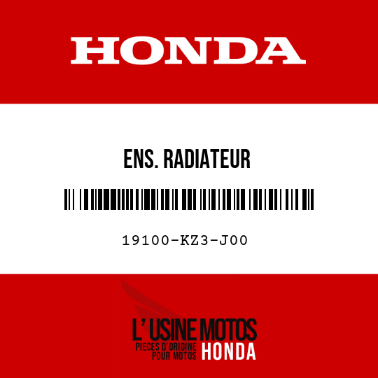 image de 19100-KZ3-J00 ENS. RADIATEUR