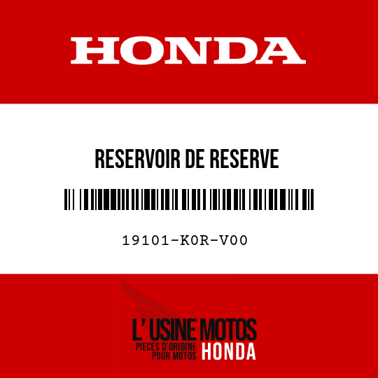 image de 19101-K0R-V00 RESERVOIR DE RESERVE