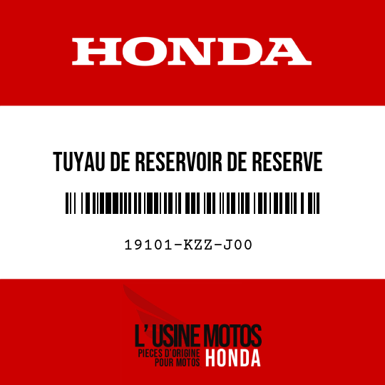 image de 19101-KZZ-J00 TUYAU DE RESERVOIR DE RESERVE