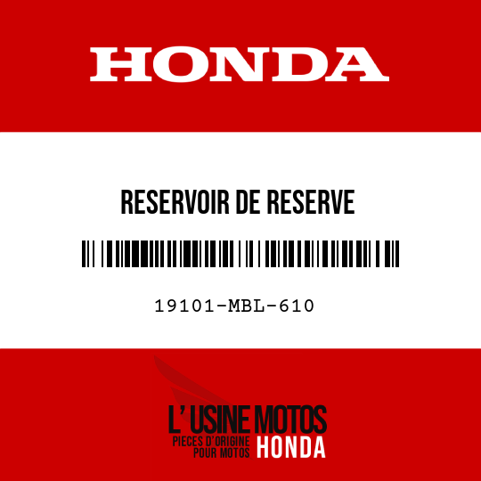 image de 19101-MBL-610 RESERVOIR DE RESERVE