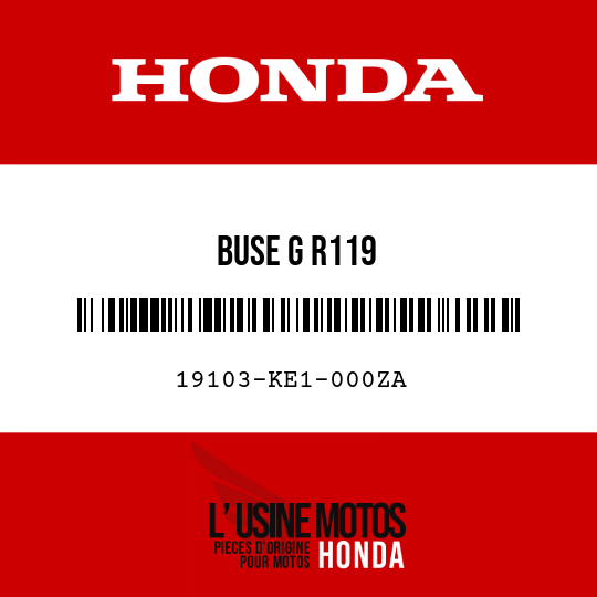 image de 19103-KE1-000ZA BUSE G R119 