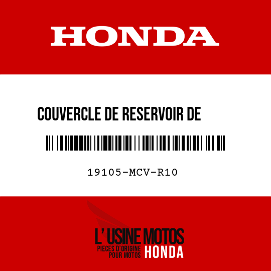 image de 19105-MCV-R10 COUVERCLE DE RESERVOIR DE     RESERVE