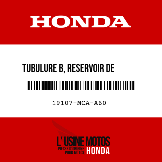 image de 19107-MCA-A60 TUBULURE B, RESERVOIR DE      RESERVE
