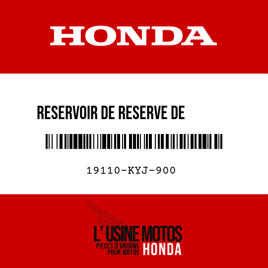 image de 19110-KYJ-900 RESERVOIR DE RESERVE DE       RADIATEUR
