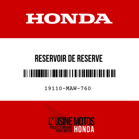 image de 19110-MAW-760 RESERVOIR DE RESERVE