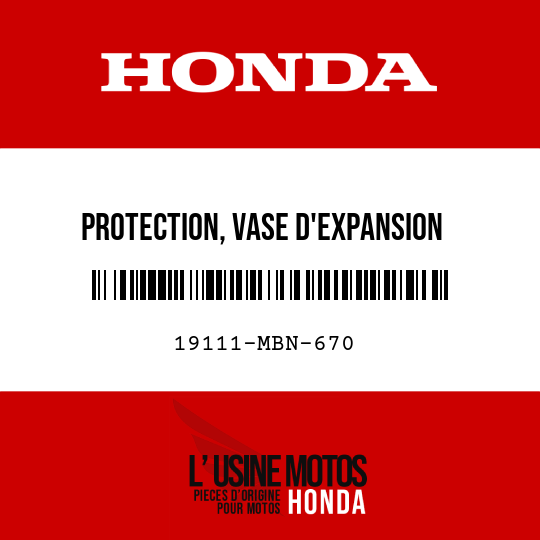 image de 19111-MBN-670 PROTECTION, VASE D'EXPANSION