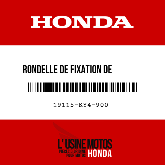 image de 19115-KY4-900 RONDELLE DE FIXATION DE       RADIATEUR