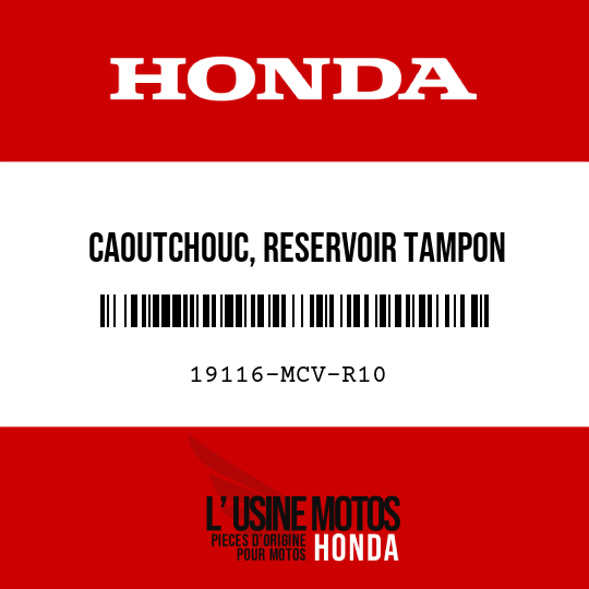 image de 19116-MCV-R10 CAOUTCHOUC, RESERVOIR TAMPON