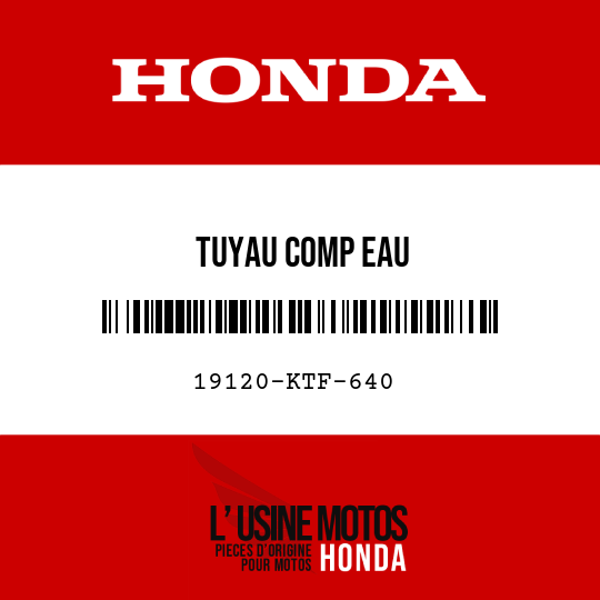 image de 19120-KTF-640 TUYAU COMP EAU