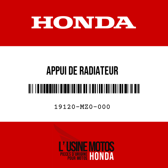 image de 19120-MZ0-000 APPUI DE RADIATEUR