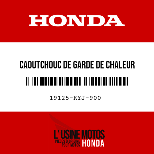 image de 19125-KYJ-900 CAOUTCHOUC DE GARDE DE CHALEUR