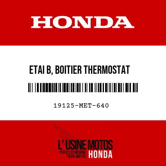 image de 19125-MET-640 ETAI B, BOITIER THERMOSTAT