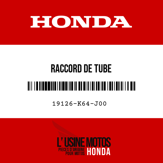 image de 19126-K64-J00 RACCORD DE TUBE