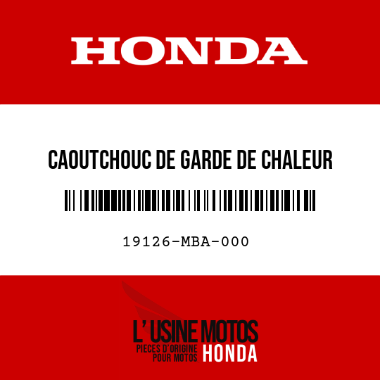 image de 19126-MBA-000 CAOUTCHOUC DE GARDE DE CHALEUR