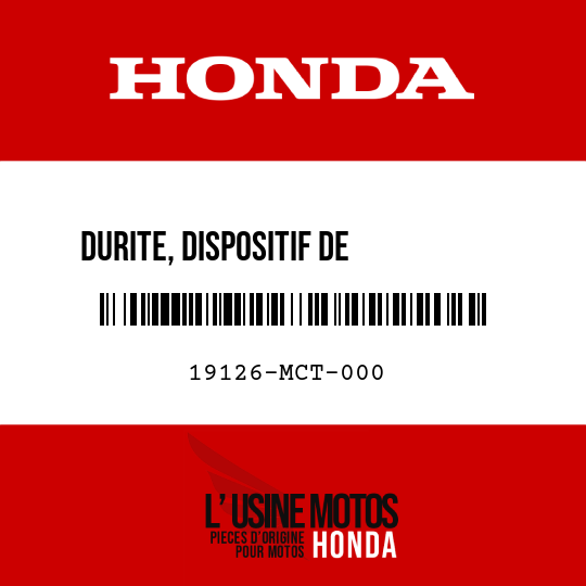 image de 19126-MCT-000 DURITE, DISPOSITIF DE         REMPLISSAGE