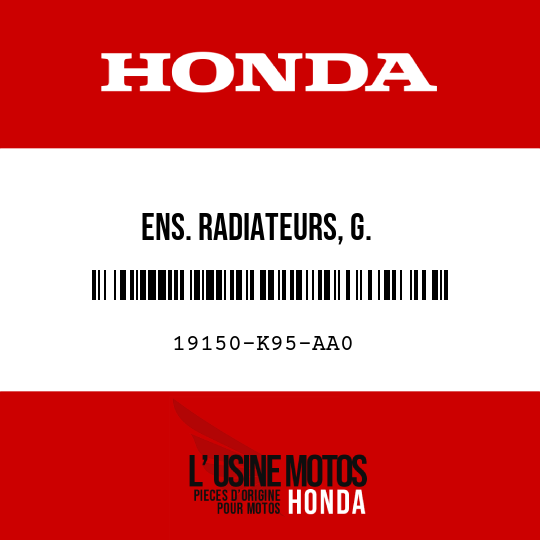 image de 19150-K95-AA0 ENS. RADIATEURS, G.