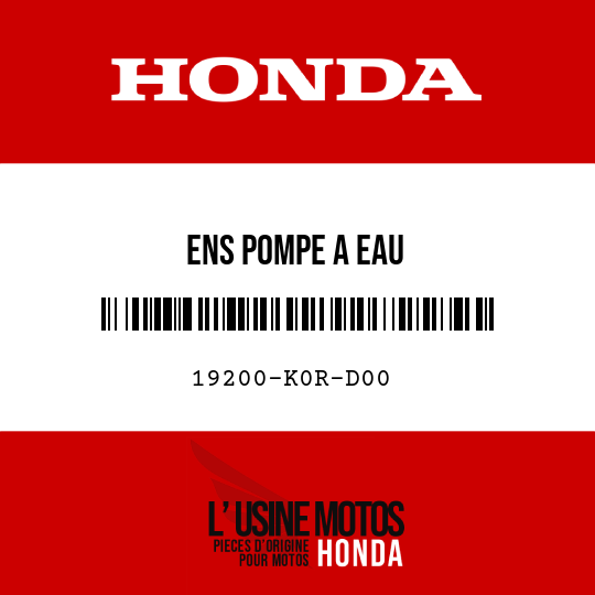 image de 19200-K0R-D00 ENS POMPE A EAU