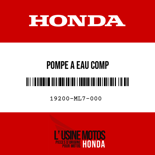 image de 19200-ML7-000 POMPE A EAU COMP