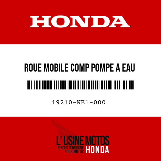 image de 19210-KE1-000 ROUE MOBILE COMP POMPE A EAU