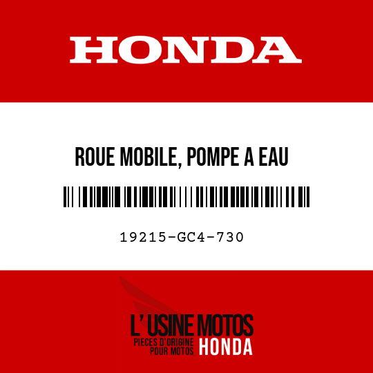 image de 19215-GC4-730 ROUE MOBILE, POMPE A EAU