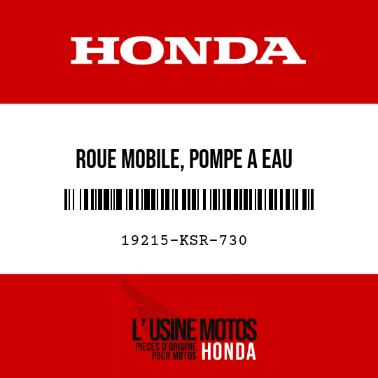 image de 19215-KSR-730 ROUE MOBILE, POMPE A EAU