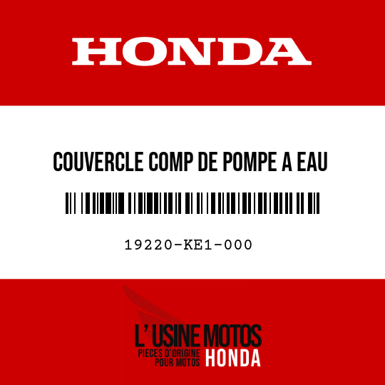 image de 19220-KE1-000 COUVERCLE COMP DE POMPE A EAU