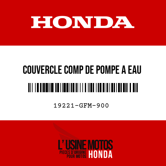 image de 19221-GFM-900 COUVERCLE COMP DE POMPE A EAU