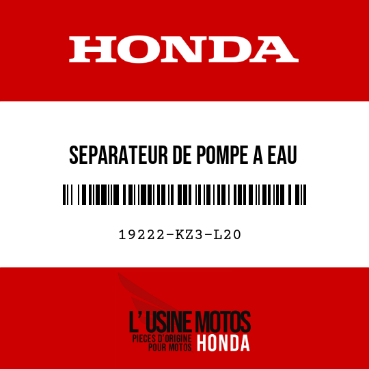 image de 19222-KZ3-L20 SEPARATEUR DE POMPE A EAU