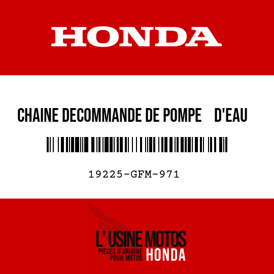 image de 19225-GFM-971 CHAINE DECOMMANDE DE POMPE    D'EAU (DAIDO) (DID25) (40L)