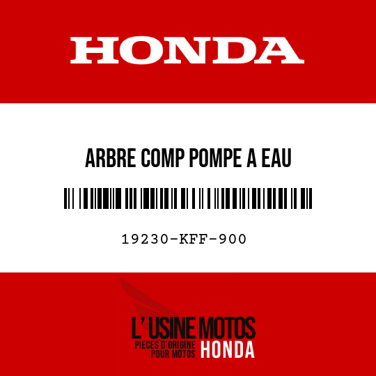 image de 19230-KFF-900 ARBRE COMP POMPE A EAU