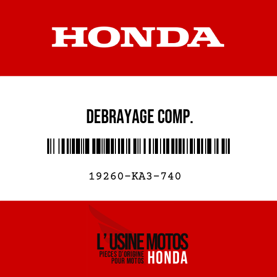 image de 19260-KA3-740 DEBRAYAGE COMP.