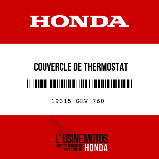 image de 19315-GEV-760 COUVERCLE DE THERMOSTAT