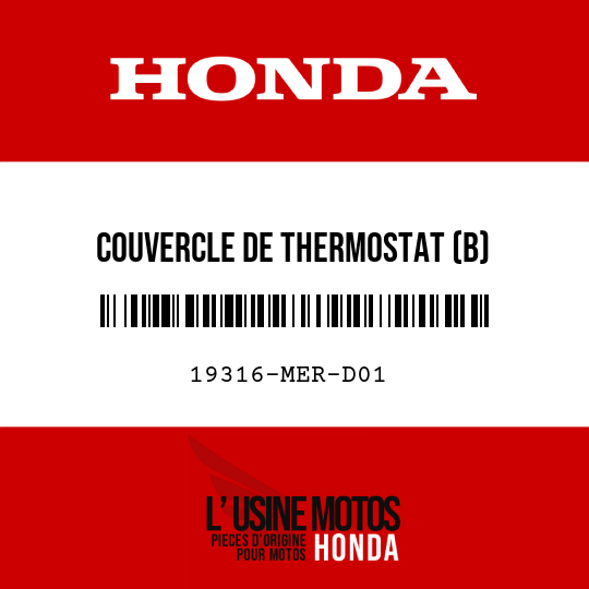 image de 19316-MER-D01 COUVERCLE DE THERMOSTAT (B)