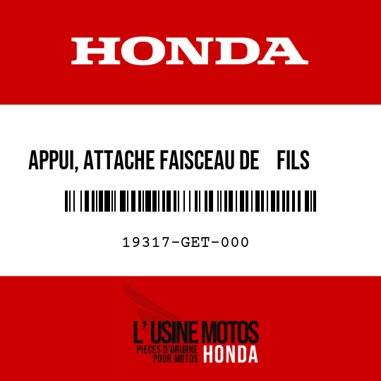 image de 19317-GET-000 APPUI, ATTACHE FAISCEAU DE    FILS