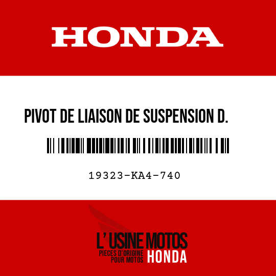 image de 19323-KA4-740 PIVOT DE LIAISON DE SUSPENSION D.