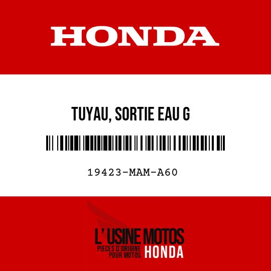 image de 19423-MAM-A60 TUYAU, SORTIE EAU G