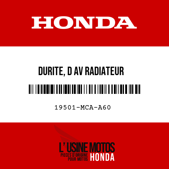 image de 19501-MCA-A60 DURITE, D AV RADIATEUR