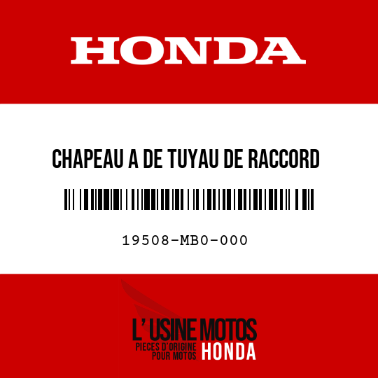 image de 19508-MB0-000 CHAPEAU A DE TUYAU DE RACCORD