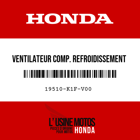 image de 19510-K1F-V00 VENTILATEUR COMP. REFROIDISSEMENT