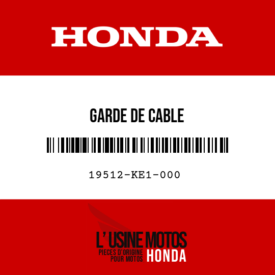 image de 19512-KE1-000 GARDE DE CABLE