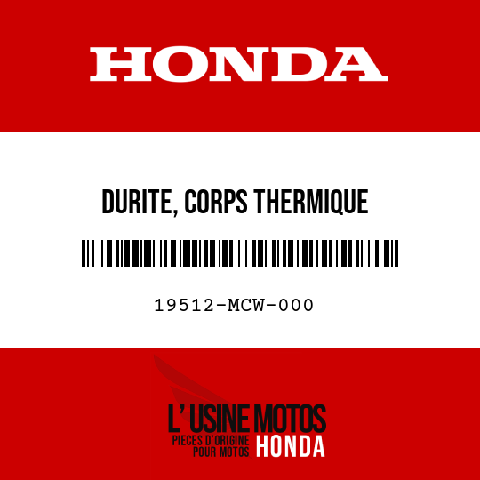 image de 19512-MCW-000 DURITE, CORPS THERMIQUE