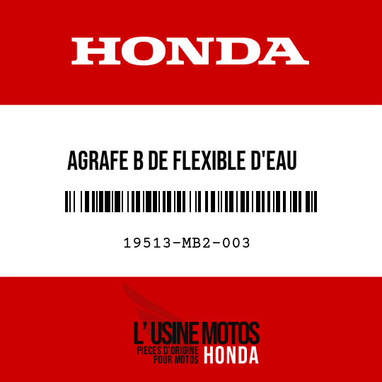image de 19513-MB2-003 AGRAFE B DE FLEXIBLE D'EAU