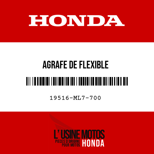 image de 19516-ML7-700 AGRAFE DE FLEXIBLE