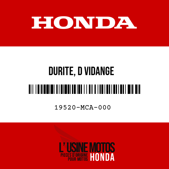 image de 19520-MCA-000 DURITE, D VIDANGE